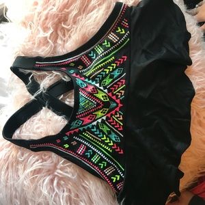 High Neck Swim Top